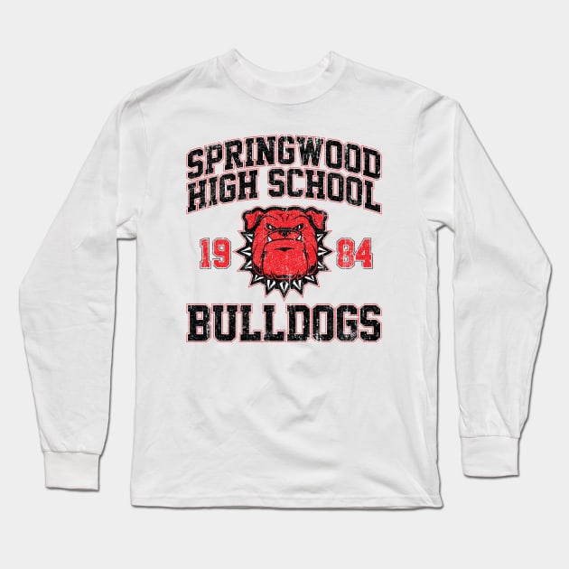 Springwood High School Bulldogs (Variant) Long Sleeve T-Shirt by huckblade